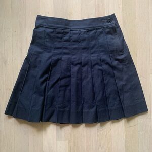 Navy Pleated Brooks Brothers Short Skirt